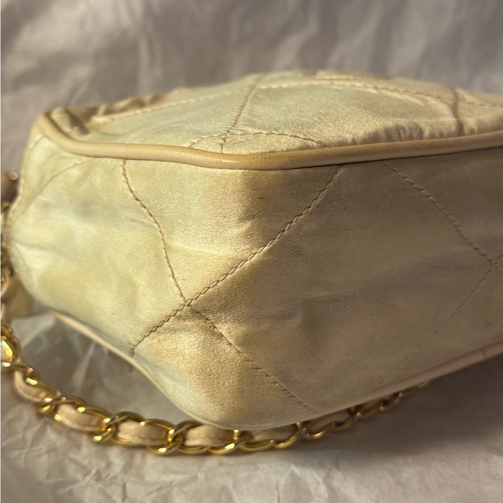 Chanel Vintage Quilted Tassel Satin Camera Bag - Picture 7 of 12